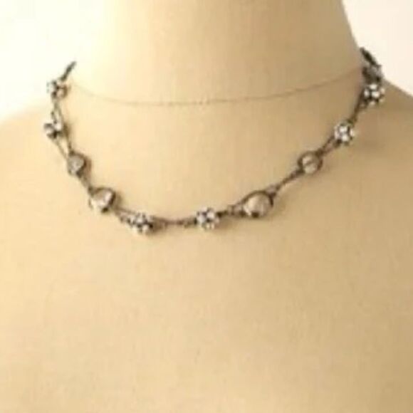 Stella & Dot Chelsea Hematite Pave Necklace - Picture 7 of 11